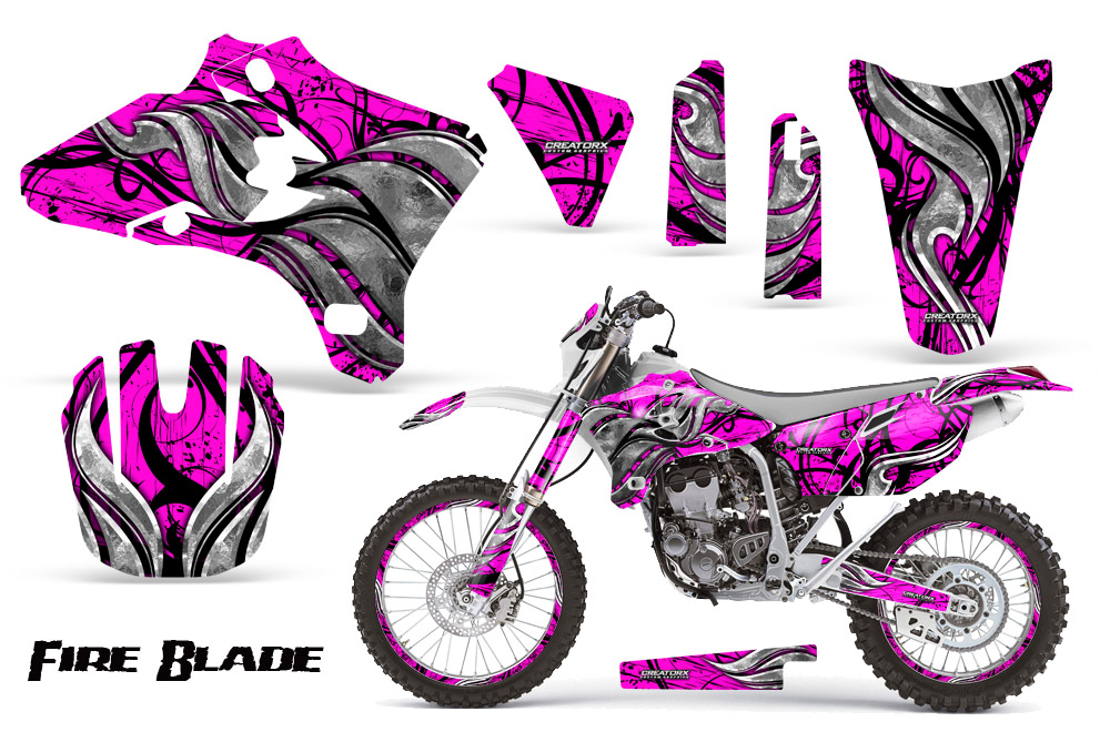 Yamaha YZ250 YZ450 03-05 WR250 WR450 05-06 Fire Blade Black Pink WB NP Rims